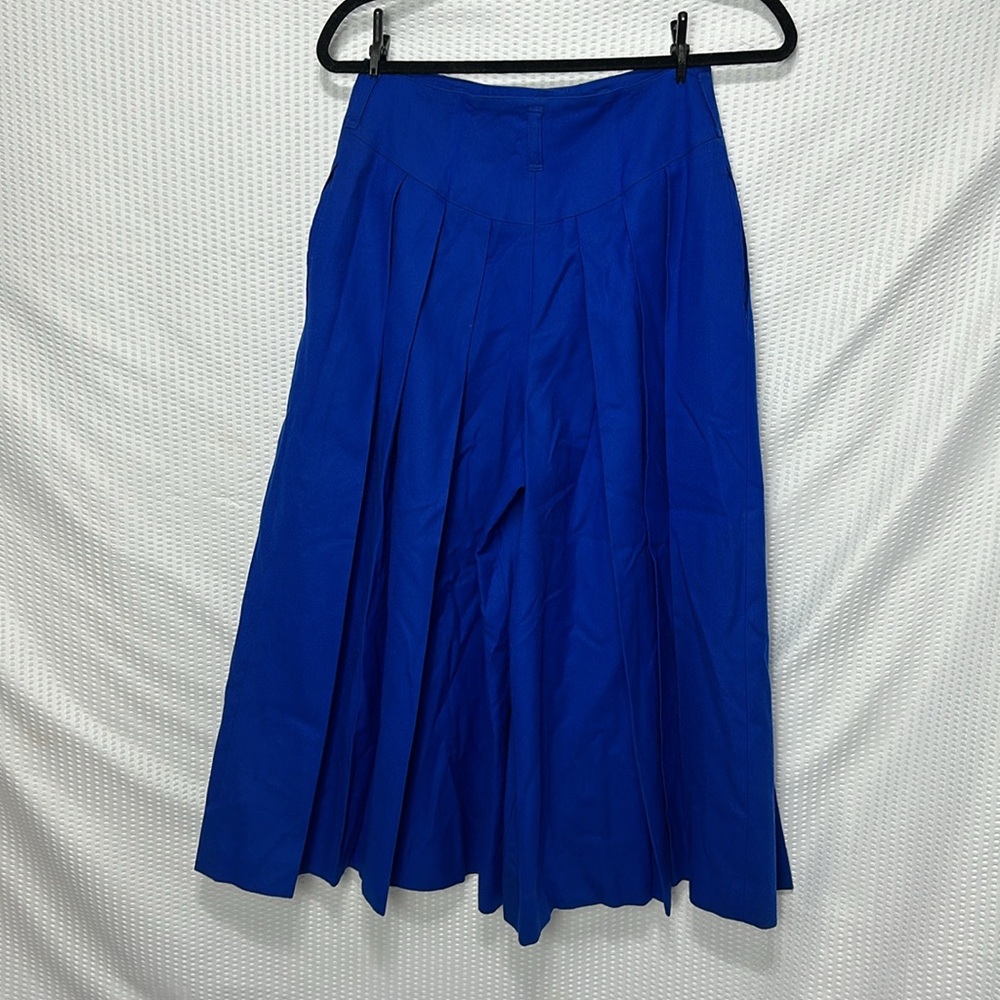 Daniel Hechter Paris Wool Pleats wide legs pants Size 8 - Picture 15 of 17